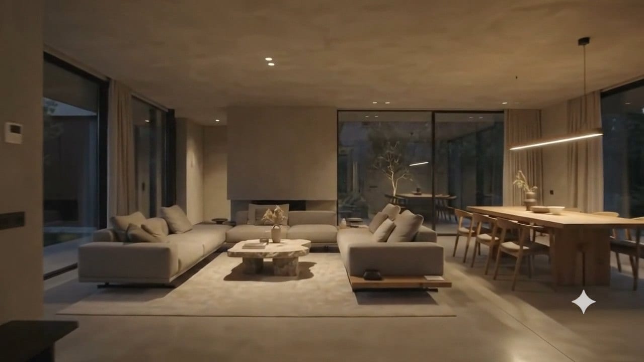 Interior courtyard and spatial daylighting